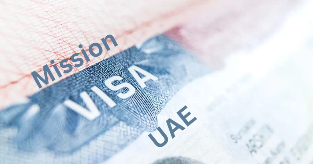 mission visa uae