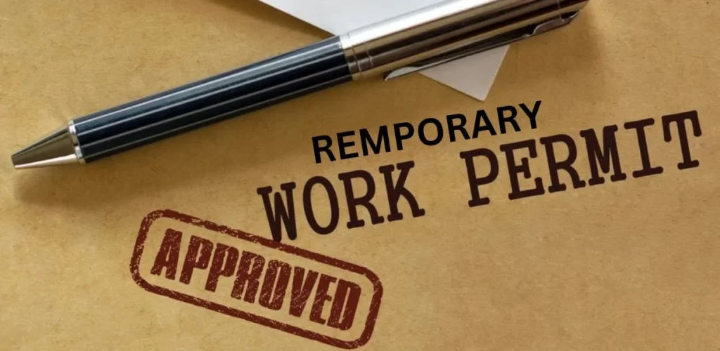 temporary work permit uae